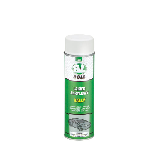 Lakier akrylowy rally biały mat spray 500ml. | 0010126 - Centrum Techniczne Gałązka