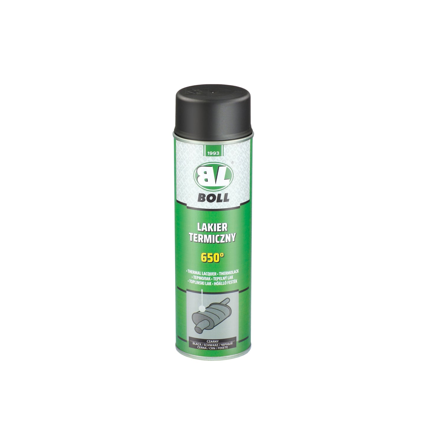 Lakier termiczny 650 stopni czarny 500ml. spray | 001019 - Centrum Techniczne Gałązka