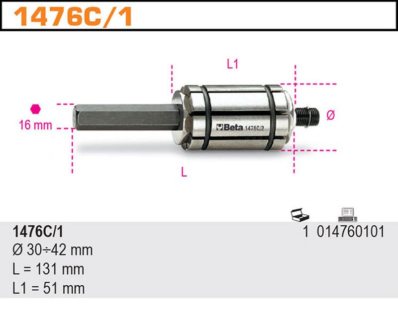 Ekspander rozpierak do rur wydechowych 30-42mm | 1476C/1 - Centrum Techniczne Gałązka