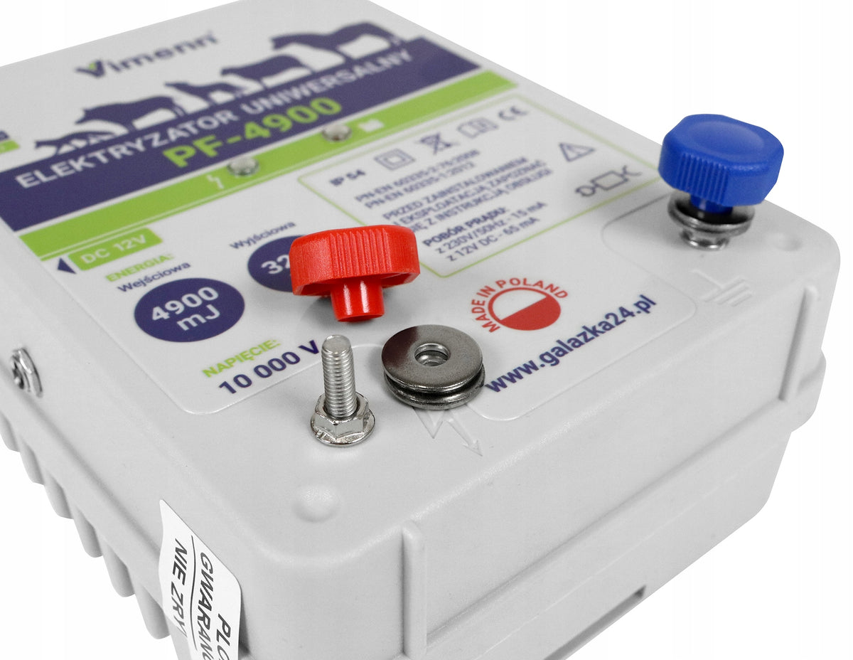 ELEKTRYZATOR PASTUCH UNIWERSALNY DO ZWIERZĄT 230V 12V | PF-4900