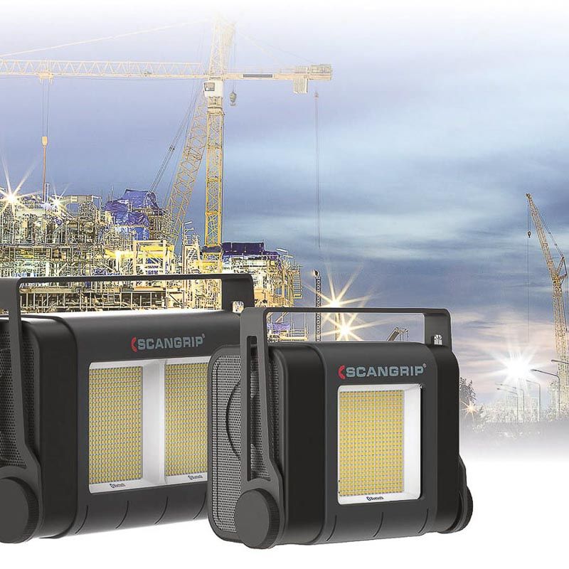 Lampa robocza SITE LIGHT 80  o mocnym strumieniu światła 80 000 lm do dużych powierzchni | 49.0390