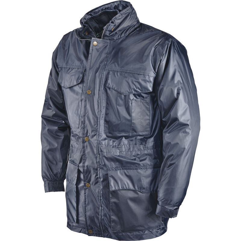 Kurtka z podpinką granatowa 2XL ocieplana, komfortowa MISTER TOP | 420027/XXL