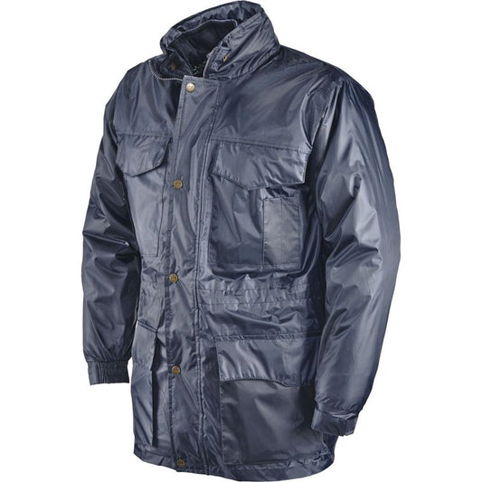 Kurtka z podpinką granatowa 2XL ocieplana, komfortowa MISTER TOP | 420027/XXL