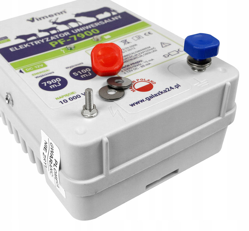 ELEKTRYZATOR PASTUCH ELEKTRYCZNY UNIWERSALNY 230V 12V | PF-7900