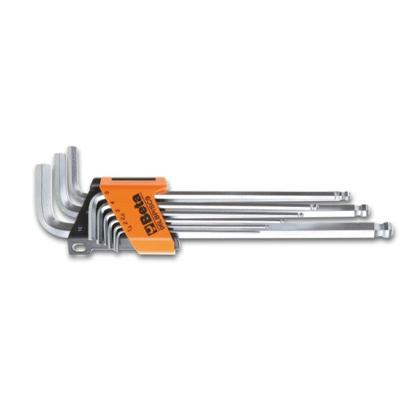 Zestaw kluczy trzpieniowych długich z kulistą końcówką 1,5-10mm | 96LBP/SC9 - Centrum Techniczne Gałązka