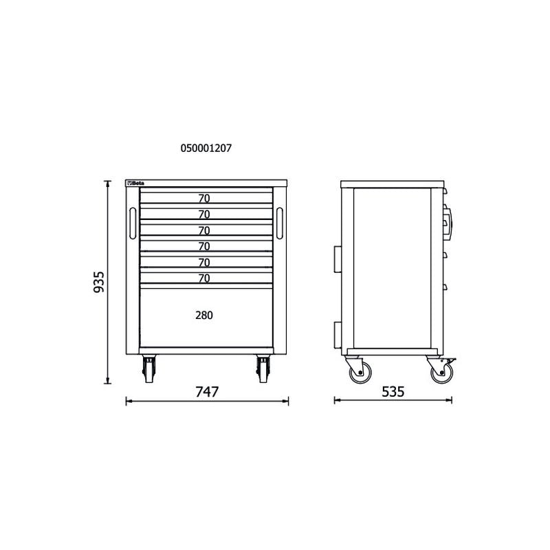 Zestaw mebli warsztatowych RSC50/F | 5000/RSC50/F