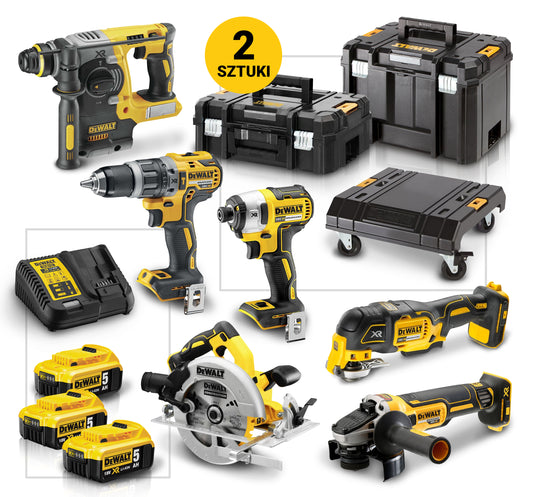 DEWALT Zestaw Narzędzi 6SZT 3x5Ah DCK685P3T | DCK685P3T