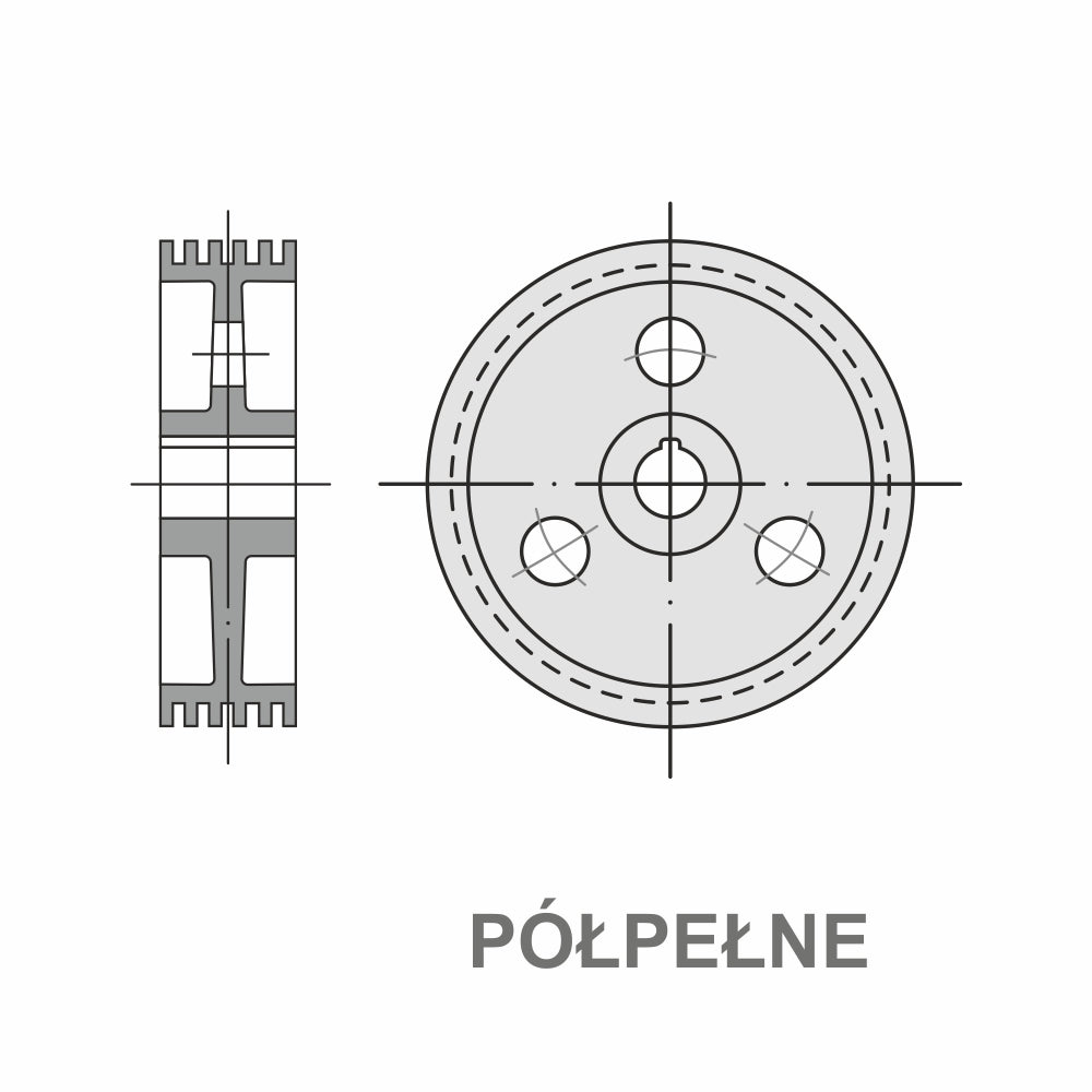 KOŁO PASOWE C/22 280/5 | TB SPC 280/5 - Centrum Techniczne Gałązka