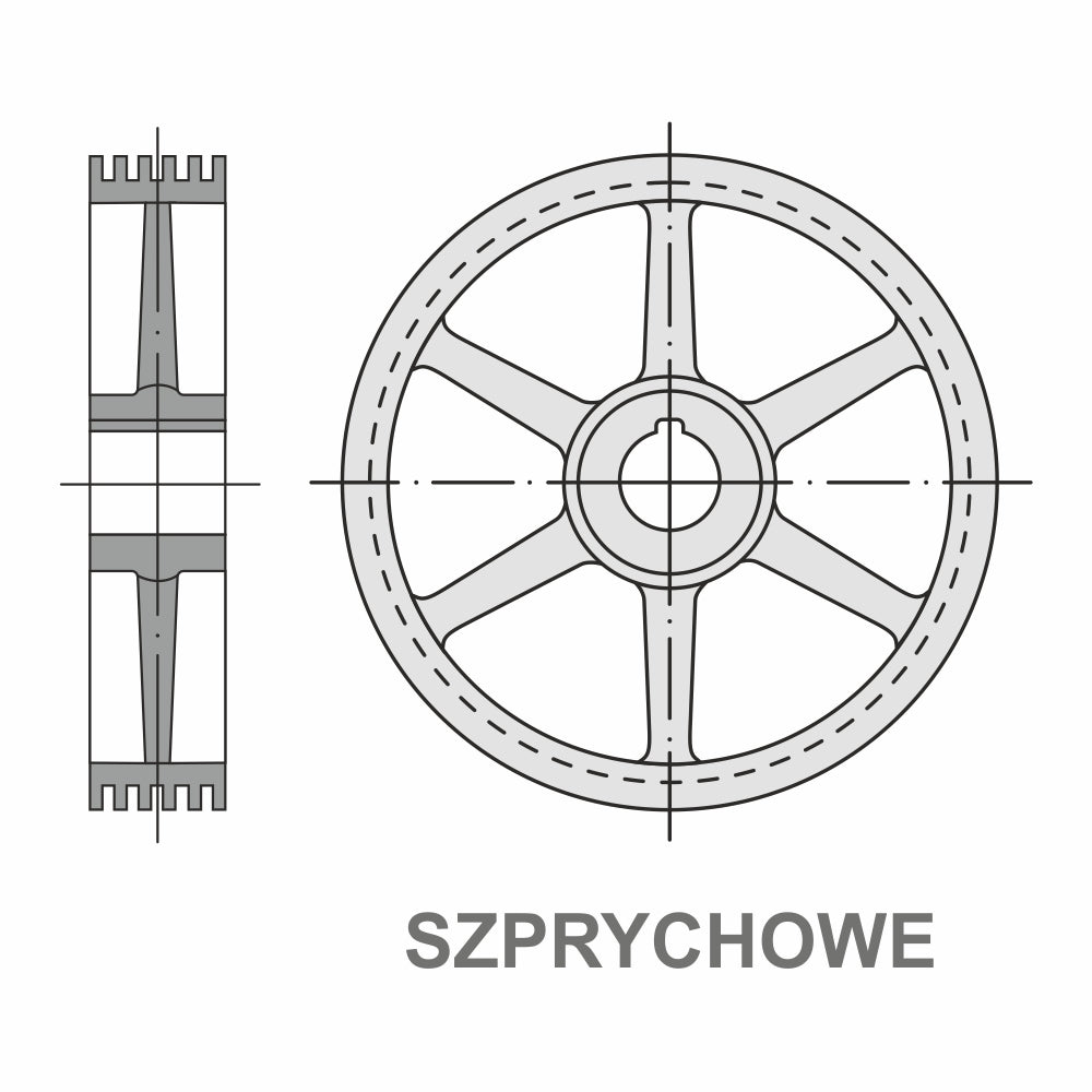 KOŁO PASOWE B/17 500/3 | TB SPB 500/3 - Centrum Techniczne Gałązka