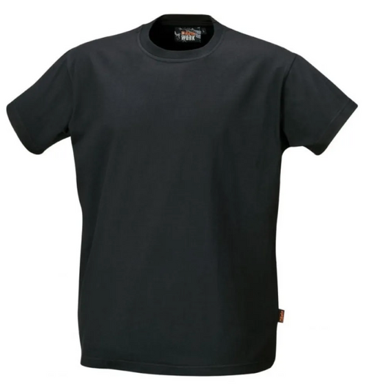 T-shirt bawełniany czarny r. XS – wygodna i trwała koszulka na co dzień | 7548N/XS