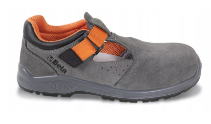 Zamszowe sandały robocze rozm. 37 – lekkie i wygodne obuwie ochronne | 7216SN/37