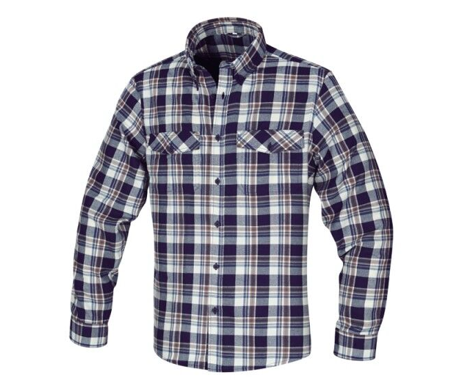 KOSZULA FLANELOWA ROBOCZA BAWEŁNA 190G/M2 3XL | 7545F/3XL