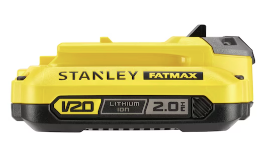 Akumulator V20 1x2,0Ah FatMax  – Lekki i wydajny do zasilania narzędzi w systemie V20 | SFMCB202-XJ