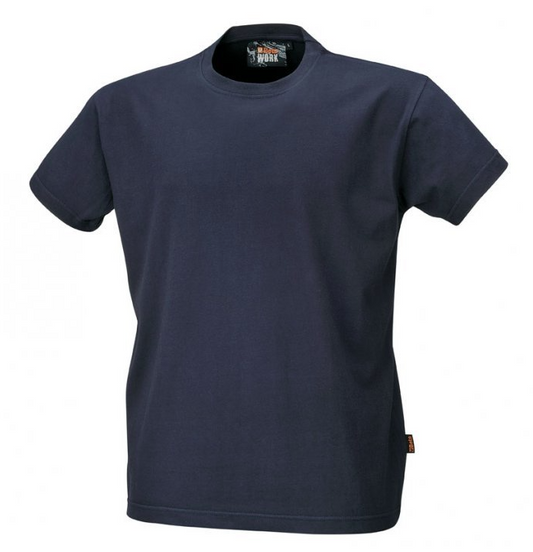 Granatowy t-shirt roboczy z bawełny rozm. 3XL – wygodny i przewiewny do pracy | 7548BL/XXXL