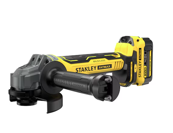 Szlifierka kątowa FatMax 18V 125mm 2x4,0Ah – Wytrzymała i wydajna do ciężkich prac szlifierskich | SFMCG700M2K-QW