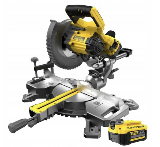Pilarka ukosowa 190mm 18V FatMax V20 – Dokładne cięcia pod kątem, bez ograniczeń kabla | SFMCS701M1-QW