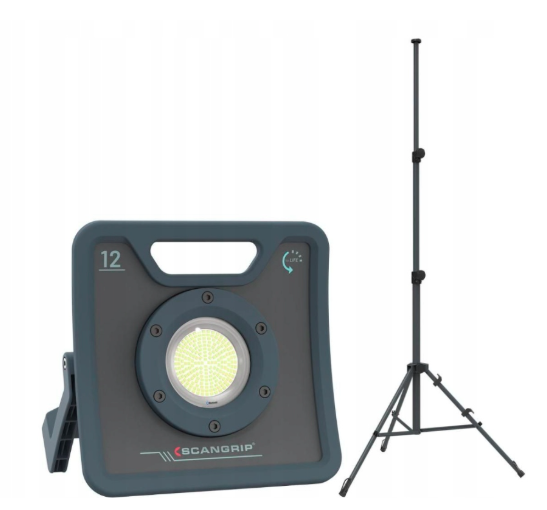 Lampa robocza NOVA – 12000 lm ze statywem 3 m Bluetooth | 49.0596