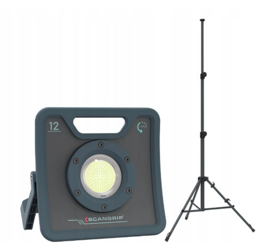 Lampa robocza NOVA – 12000 lm ze statywem 3 m Bluetooth | 49.0596