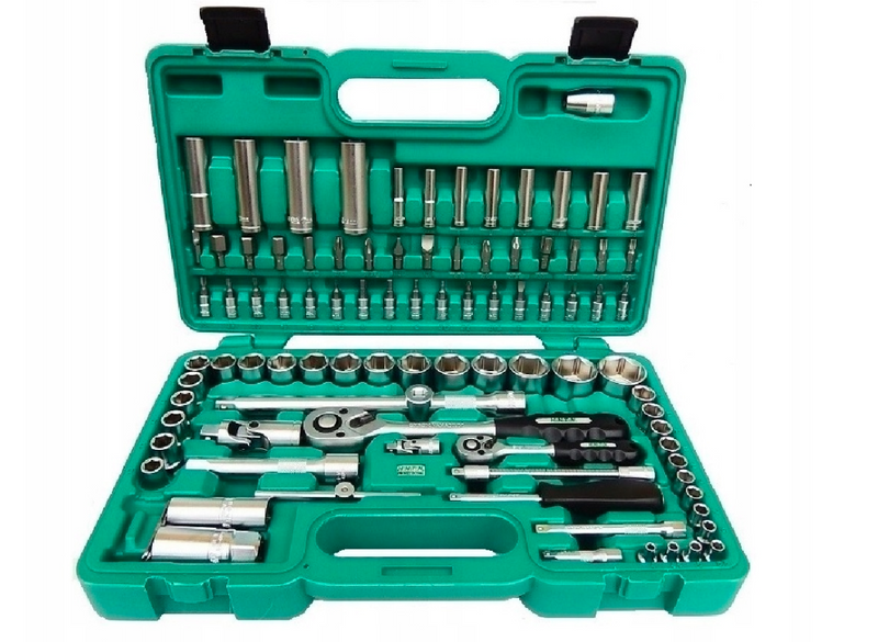 Zestaw nasadek 1/4" i 1/2" 94 elementy H5-402094B zapewniający wygodną obsługę różnych śrub i nakrętek | H4056