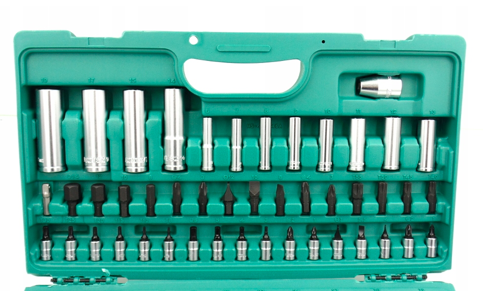 Zestaw nasadek 1/4" i 1/2" 94 elementy H5-402094B zapewniający wygodną obsługę różnych śrub i nakrętek | H4056