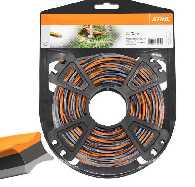 Żyłka Carbon CF3 Pro 3,3 mm x 34 m 3K do podkaszarek zapewniająca mocne i precyzyjne cięcie | 0000-930-4311
