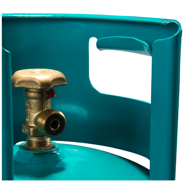 Pusta butla gazowa PROPAN-BUTAN 11 kg z kołnierzem do bezpiecznego użytku | PBB11K