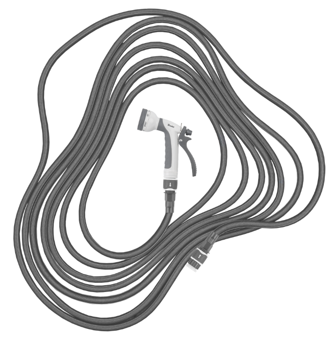 Zestaw ogrodowy TWIST HOSE elastyczny wąż rozciągliwy 7–15 m do podlewania  | WTW715GY