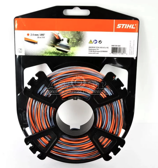 Żyłka Carbon CF3 Pro 2,7 mm x 53 m 3K do podkaszarek zapewniająca trwałe i precyzyjne cięcie w trudnych warunkach | 0000-930-4304