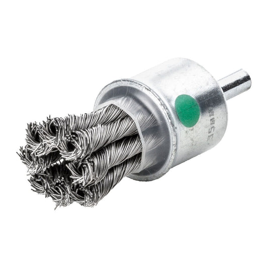 Wytrzymała szczotka pędzelkowa INOX 22mm z drutem plecionym usuwająca naloty i rdzę | 4932501733