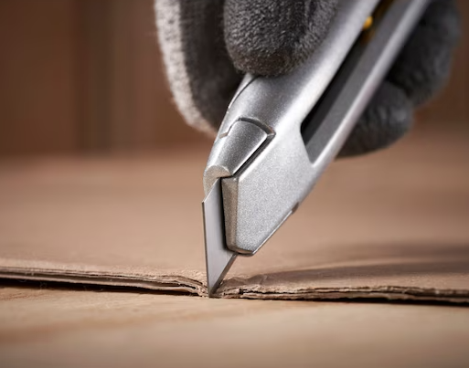 Nóż INTERLOCK 18 mm metalowy, łamany, trwały i wygodny do precyzyjnego cięcia | 0-10-018