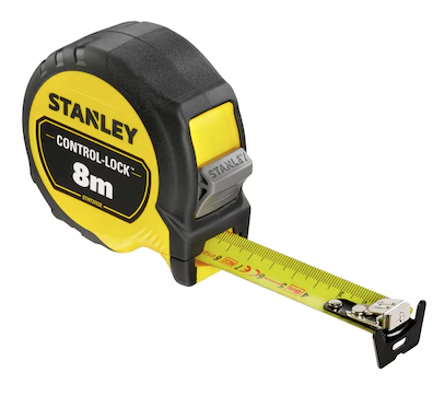 Miara CONTROL LOCK 8 m x 25 mm do precyzyjnych pomiarów, trwała i wygodna w użyciu | STHT37232-0