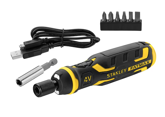 Wkrętak akumulatorowy 4V z ładowarką i zestawem bitów – wygodne narzędzie do montażu | FMHT66719-0