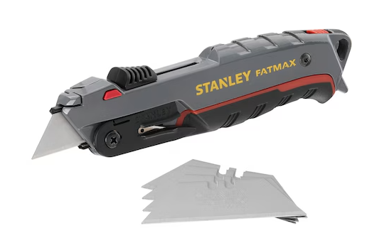 Nóż bezpieczny FatMax, solidny i ergonomiczny do cięcia kartonów i folii | 0-10-242