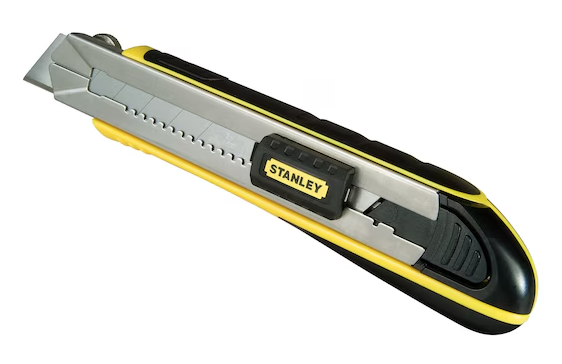 Nóż łamany FatMax 25 mm, wytrzymały nóż do cięcia papieru, kartonu i folii | 0-10-486