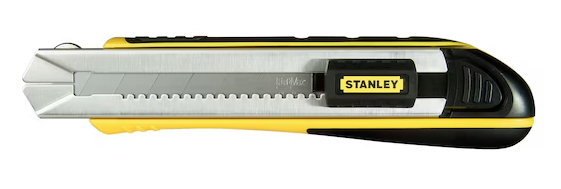 Nóż łamany FatMax 25 mm, wytrzymały nóż do cięcia papieru, kartonu i folii | 0-10-486