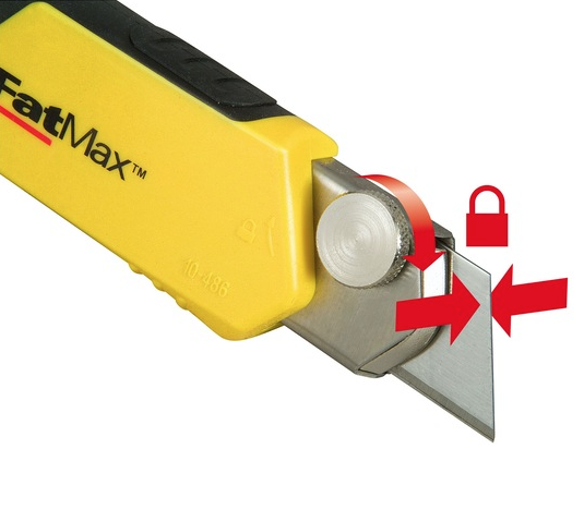 Nóż łamany FatMax 25 mm, wytrzymały nóż do cięcia papieru, kartonu i folii | 0-10-486