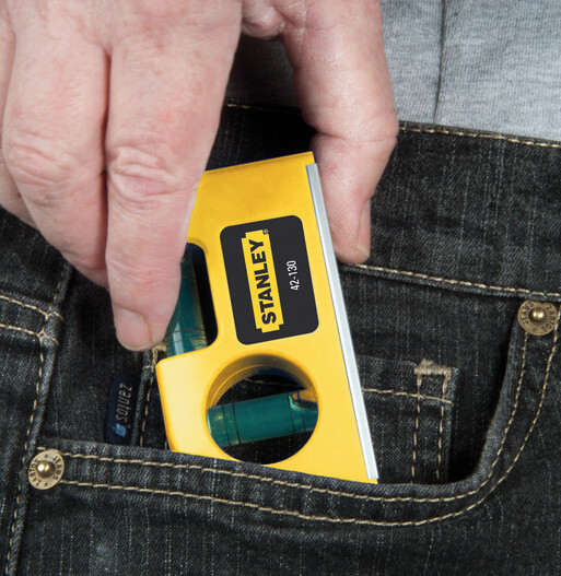 Poziomica kieszonkowa do precyzyjnego poziomowania, praktyczna i kompaktowa | 0-42-130