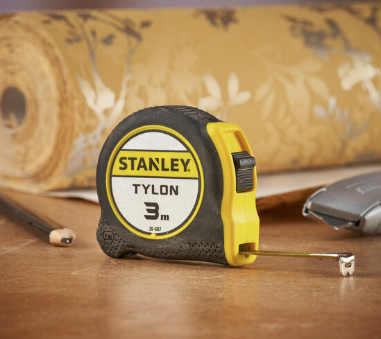 Miara Tylon 3 m x 12,7 mm w obudowie z tworzywa do dokładnego mierzenia długości | 1-30-687