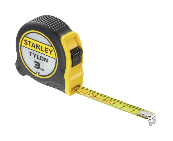 Miara Tylon 3 m x 12,7 mm w obudowie z tworzywa do dokładnego mierzenia długości | 1-30-687