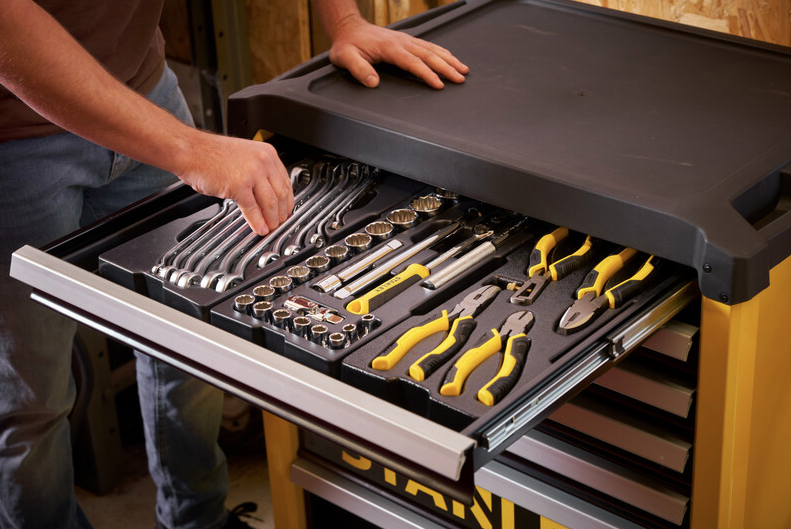 Wózek narzędziowy 7-szufladowy, pojemny i solidny do warsztatu, garażu i serwisu | STST74306-1