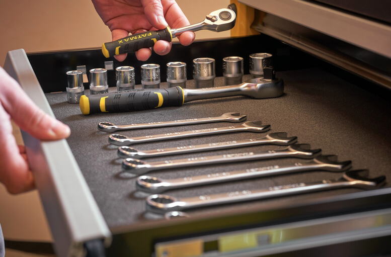 Wózek narzędziowy 7-szufladowy, pojemny i solidny do warsztatu, garażu i serwisu | STST74306-1