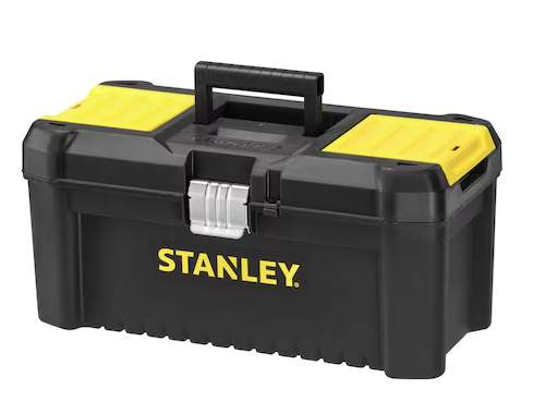 SKRZYNKA NARZĘDZIOWA ESSENTIAL 16" ZATRZASKI METALOWE | STST1-75518