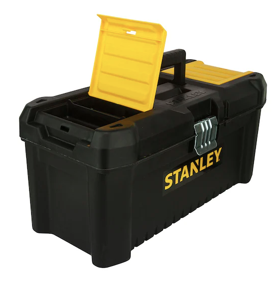 SKRZYNKA NARZĘDZIOWA ESSENTIAL 16" ZATRZASKI METALOWE | STST1-75518