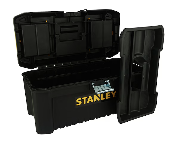 SKRZYNKA NARZĘDZIOWA ESSENTIAL 16" ZATRZASKI METALOWE | STST1-75518