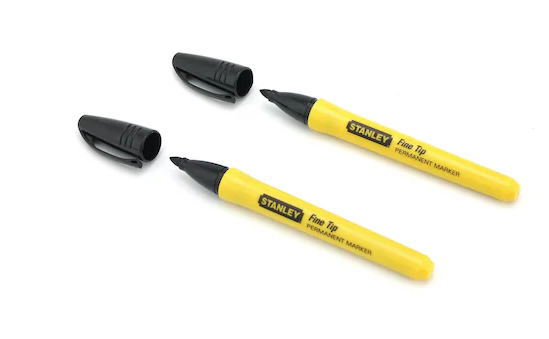 Marker FINE TIP czarny do rysowania, pisania i oznaczania| 0-47-316