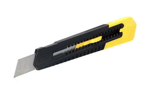 Nóż łamany 18 mm z tworzywa ABS, lekki i wygodny do precyzyjnego cięcia | 0-10-151