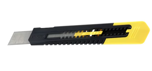 Nóż łamany 18 mm z tworzywa ABS, lekki i wygodny do precyzyjnego cięcia | 0-10-151