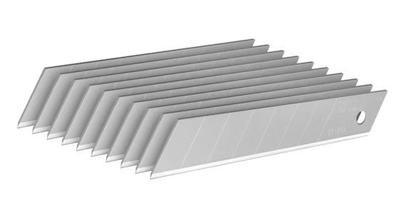 Ostrza łamane FatMax 18 mm 10 sztuk, trwałe i precyzyjne do noży warsztatowych |  2-11-718