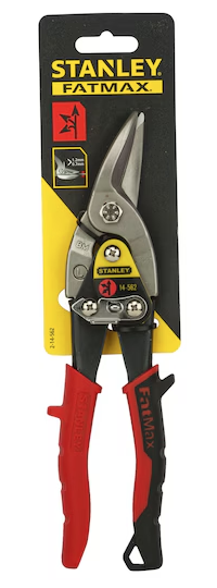 Nożyce FatMax proste lewe do cięcia metalu i materiałów, trwałe i wygodne w użyciu| 2-14-562