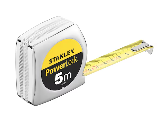 Miara stalowa Powerlock 5 m x 19 mm w obudowie chromowanej do dokładnego mierzenia | 1-33-194